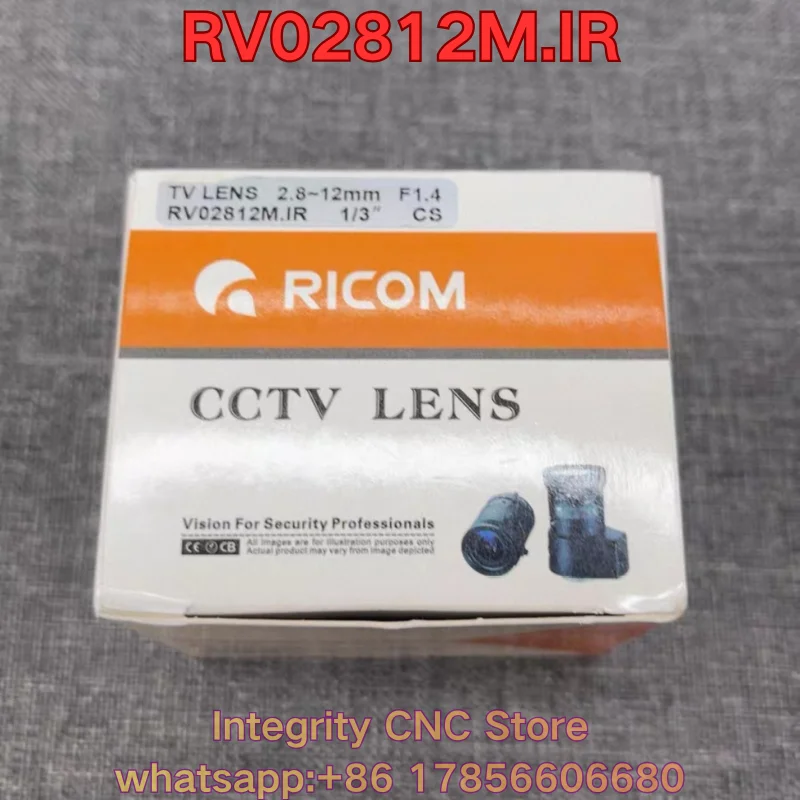 

New RV02812M.IR industrial camera lens 2.8-12mm 1/3 F1.4