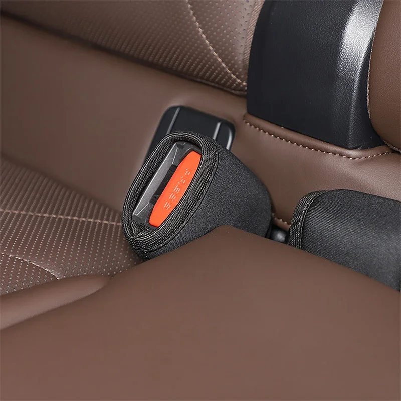 

For BMW X1 U11 2023-2025 2026 3pcs Black Car Rear Row Seat Belt Base Protective Cover Protection Mats Interior Accessories