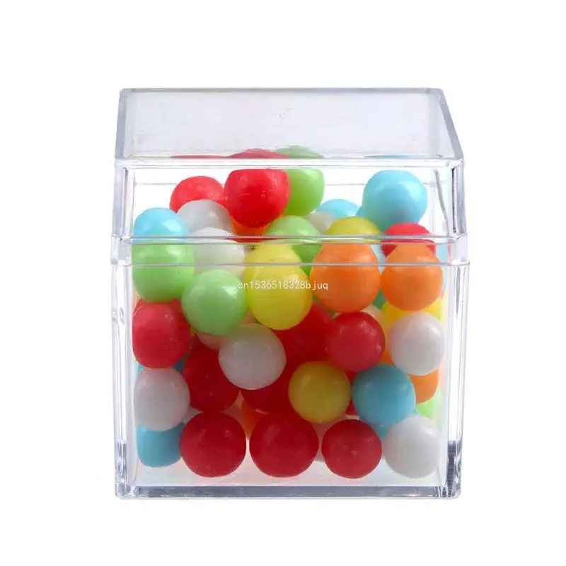 Plastic Square Box Small Plastic Storage Box 5 Sided Transparent Container Dropship