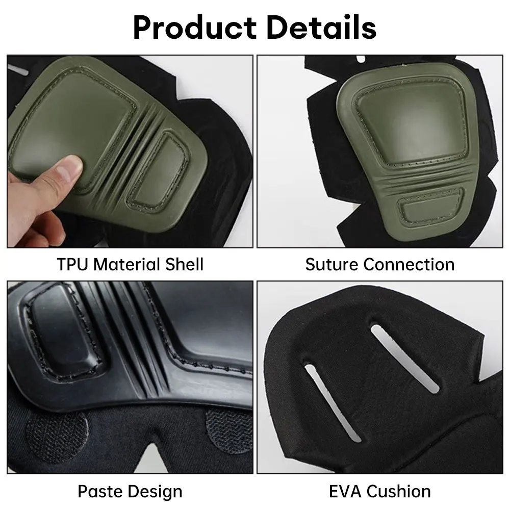 Military Tactical Knee Elbow Protector Pads Volleyball Knee Pad Sports Work Security Protection Knee Pads Protector For Knees