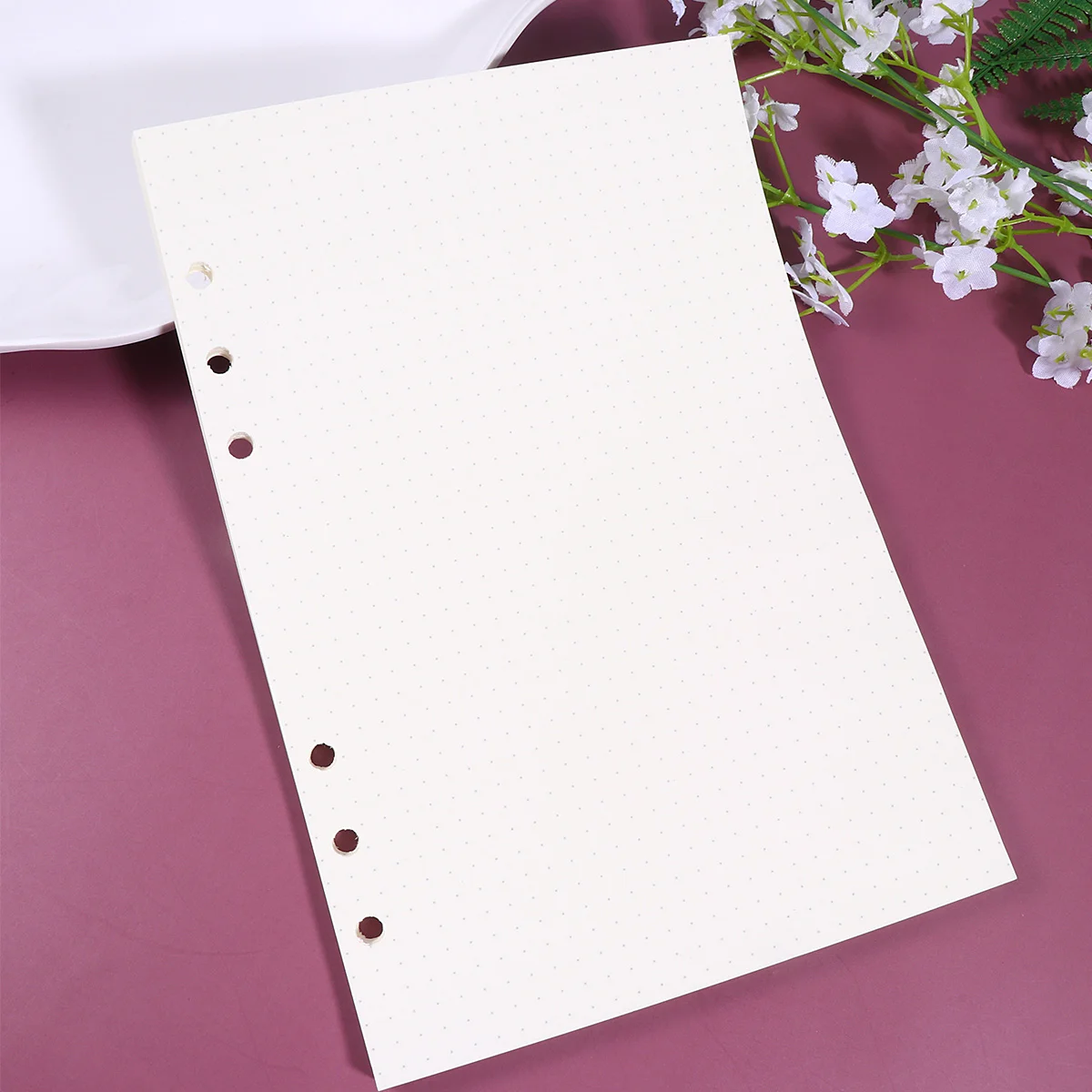 

135 Sheets Dotted A5 Loose Leaf Refill Paper Notebook Replacement Papers Notebook Filler Core Papers for School Store Journals (