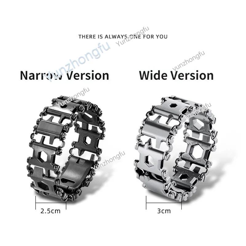 Imagem -02 - Pulseira de Couro Multi Ferramenta Masculina Equipamento Selvagem ao ar Livre Acessórios de Sobrevivência