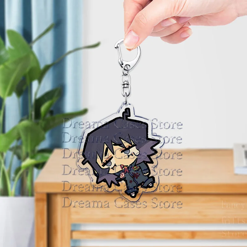 حار لعبة الرعب Chibis سلاسل المفاتيح للنساء مفتاح سلسلة حلقة Keyrings مجوهرات كوكب جيمي مجعد أنيا Sallyface أصدقاء المشجعين الهدايا
