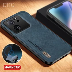 Etui do Xiaomi 13T Pro odporne na wstrząsy etui magnetyczne do Xiaomi 13T Funda Coque luksusowe skórzane etui do Xiaomi 13T Pro