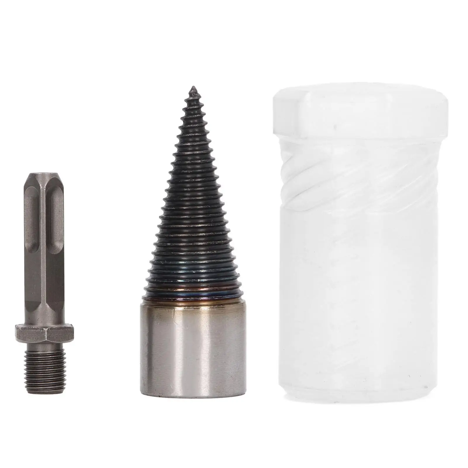 

Firewood Drill Bit Wood Splitter Removable High Hardness Wear Resistant Easy to Use for walnut