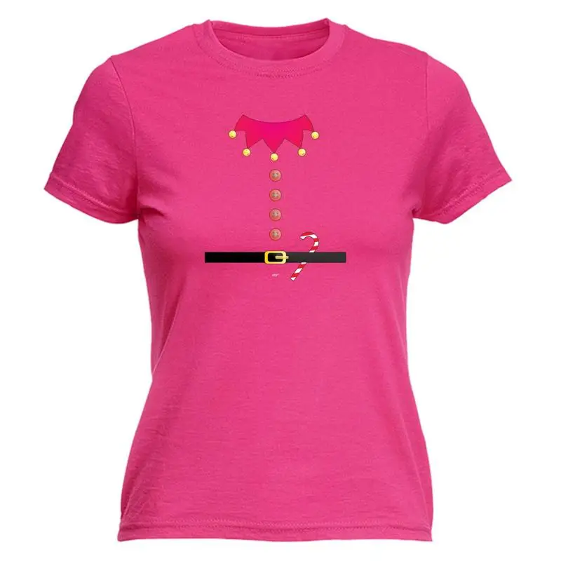 

Christmas Elf Costume Womens T Shirt Funny Novelty Gift