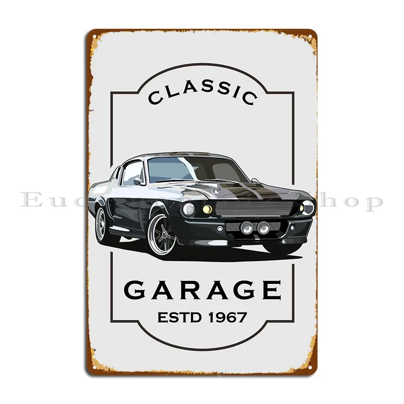 Классический автомобильный постер Eleanor, металлический знак, Настенный декор, дизайнерский Печатный оловянный знак, постер