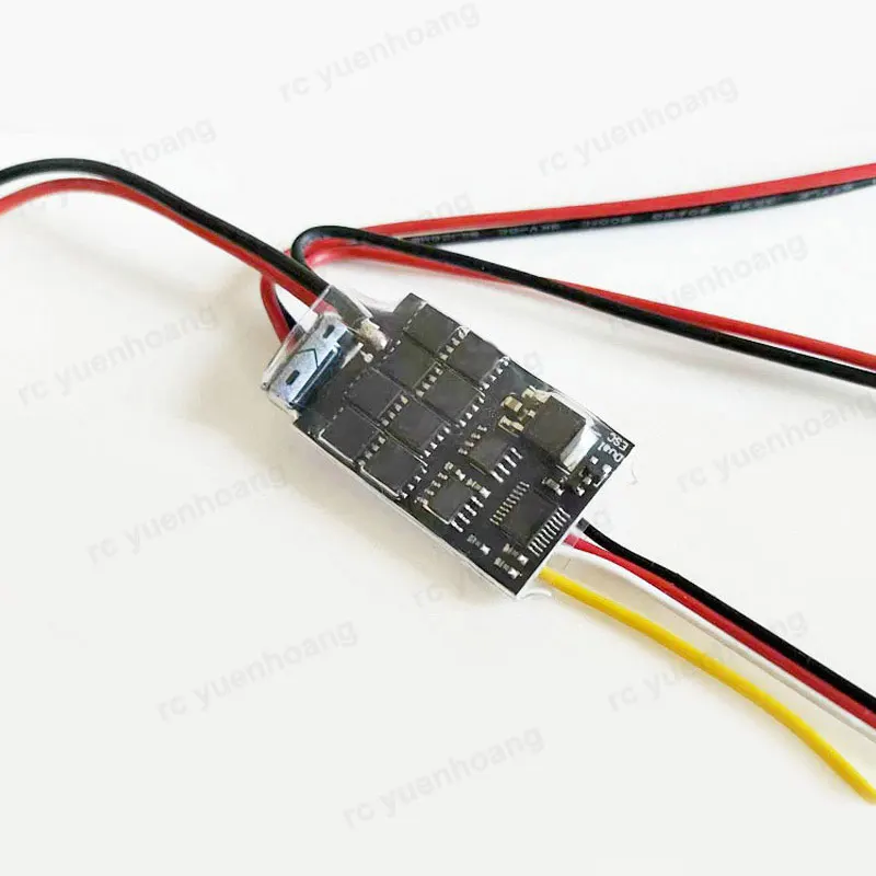 1PCS Mixed Control Dual Way Bidirectional ESC 15Ax2 Overheat Protection Mute Electric Speed Controller for RC Tank Boat