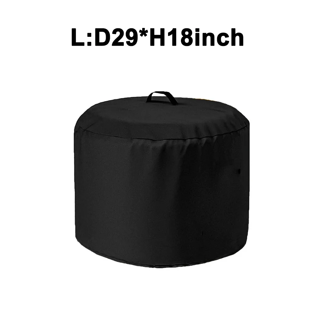 Round Fire Cover Waterproof with Windproof Adjustable Cords Made from Tear-Resistant Fabric for Outdoor Protection