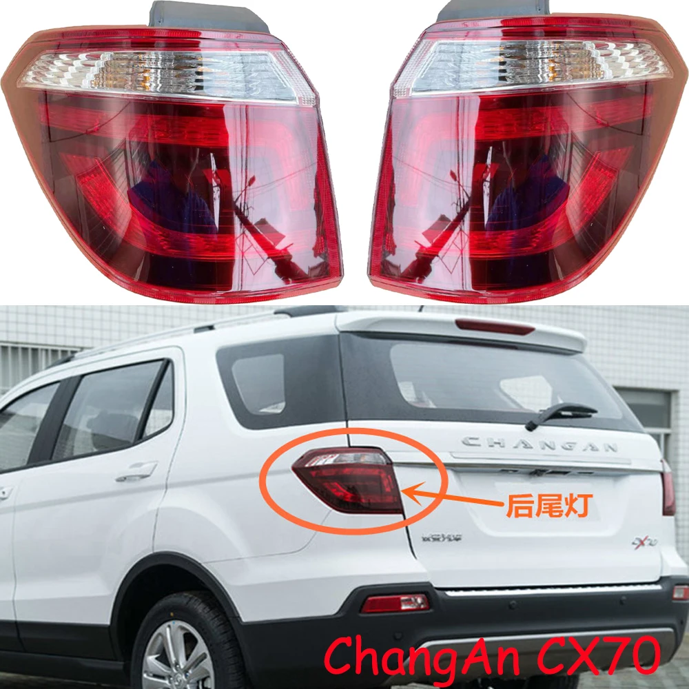 1pcs car accessories bumper for Chang An CX70 tail light for changAn CX70T taillight Taillamp 2016~2018y ChangAn CX70 fog lamp