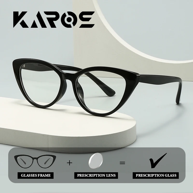 

KAROS TR90 Cat Eye Glasses for Women, Photochromic Lenses for Myopia & Presbyopia, Astigmatism Progressive Eyewear