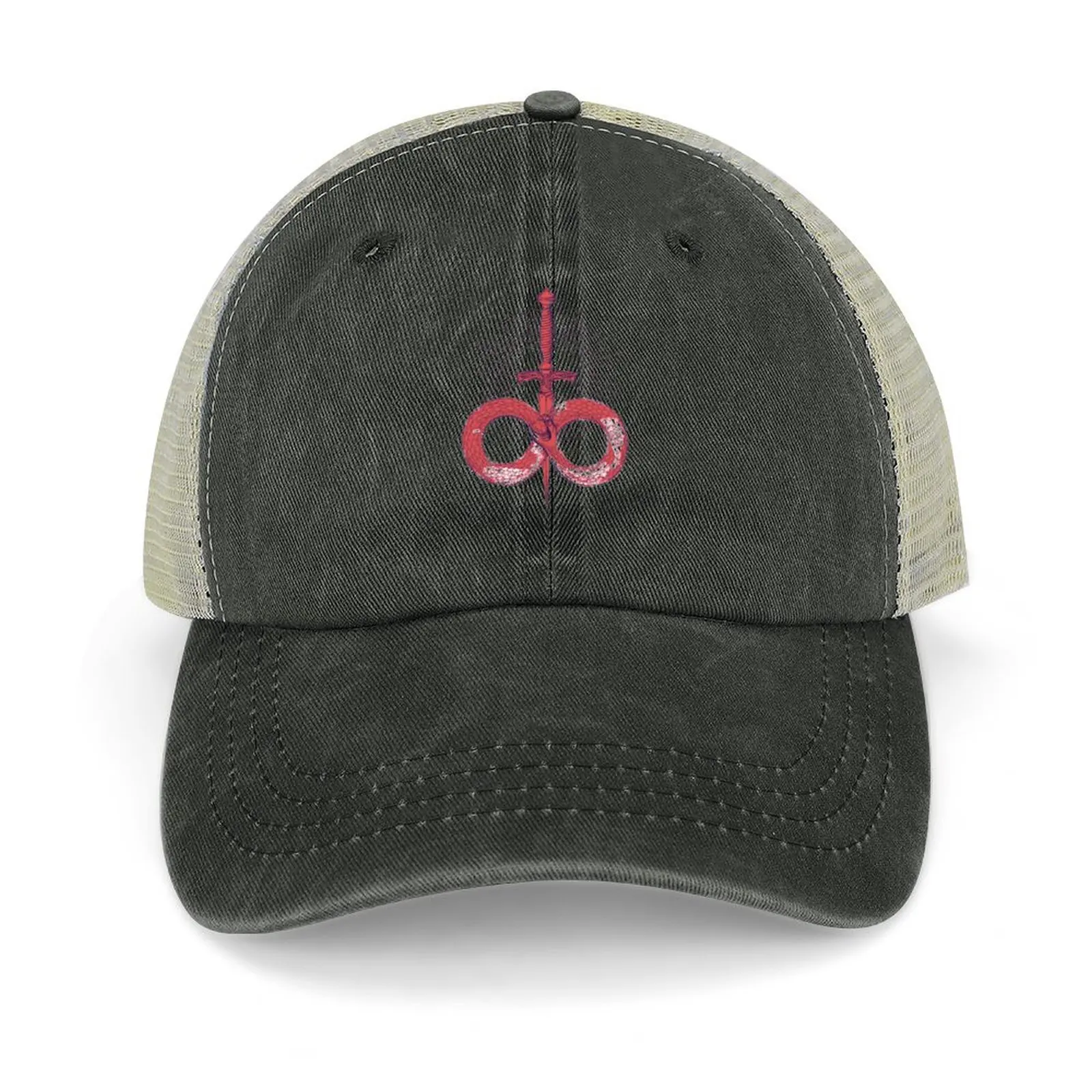 

Red OroBoros Inscyption Game Fanart :) Baseball Cap Hat Man For The Sun designer cap Bobble Hat For Women Men's