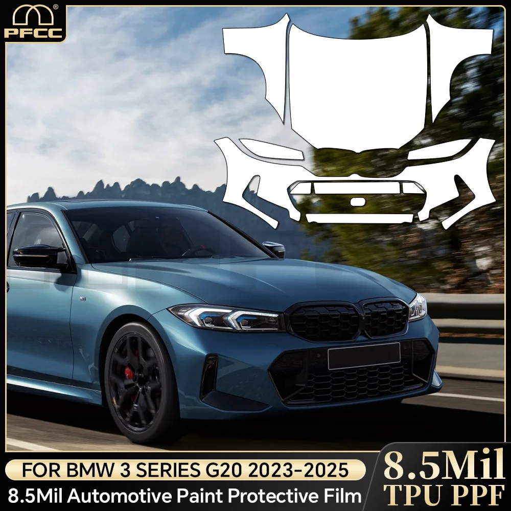 

For BMW 3 Series G20 2023-2025 TPU Paint Protection Film Anti-scratch Car Body Clear Bra Pre-cut PPF Invisible Car Accessories