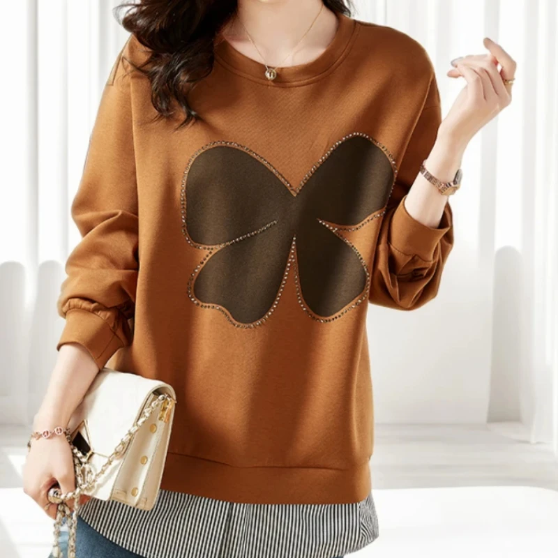 

Graphic Pullovers New In Women's Sweatshirts Spring and Autumn Cheap Female Top Xxl Korean Popular Clothes Fashion Harajuku Coat