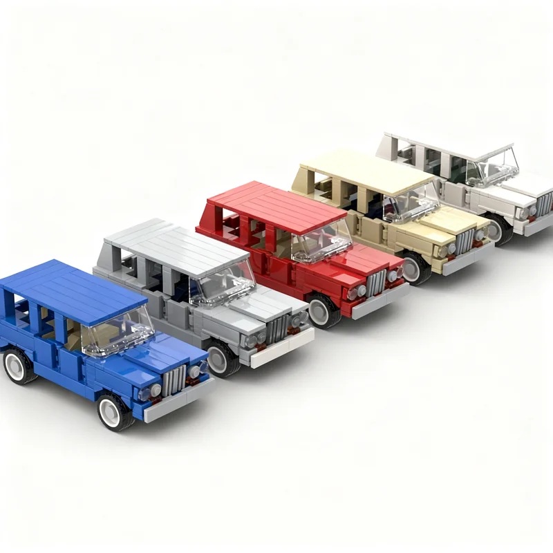 300pcs MOC System Jeeped Wagoneer Model Building Blocks Toy Idea Collection Creative Assemble Education Craft Brick Birthday