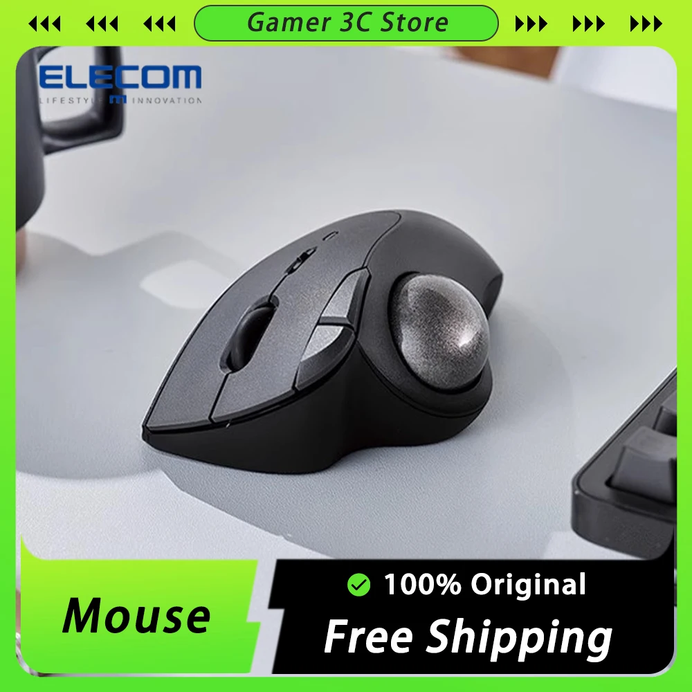 

ELECOM M-IT10BR Dual Mode Bluetooth Wireless Mouse 2.4G Ergonomics Lightweight E-sports Mouse Pc Accessories For Computer Gifts