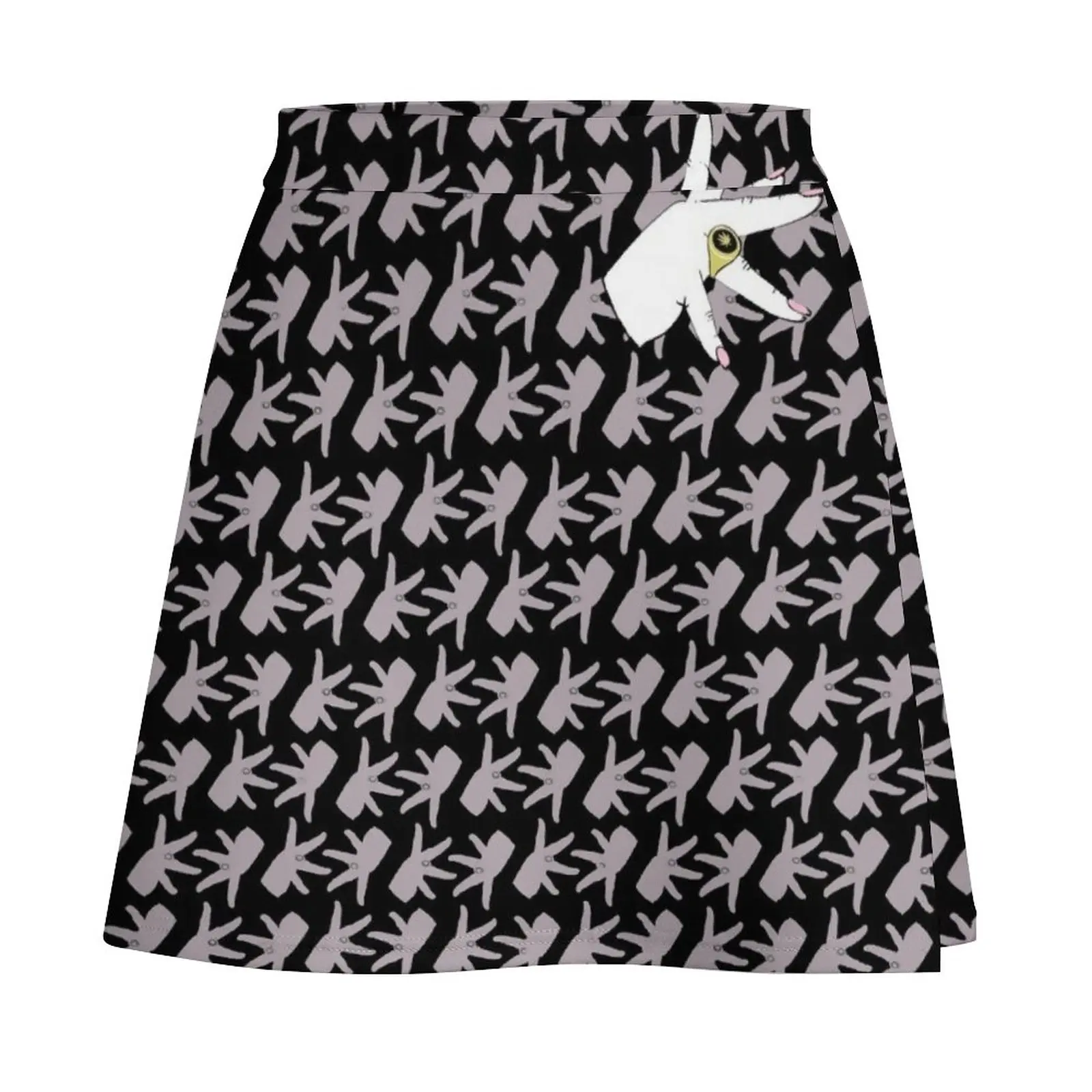 Mini-jupe avec logo Kurupt FM Miche pour femmes, micro-jupe, robes plication, style de Rh, nouveauté de vêtements