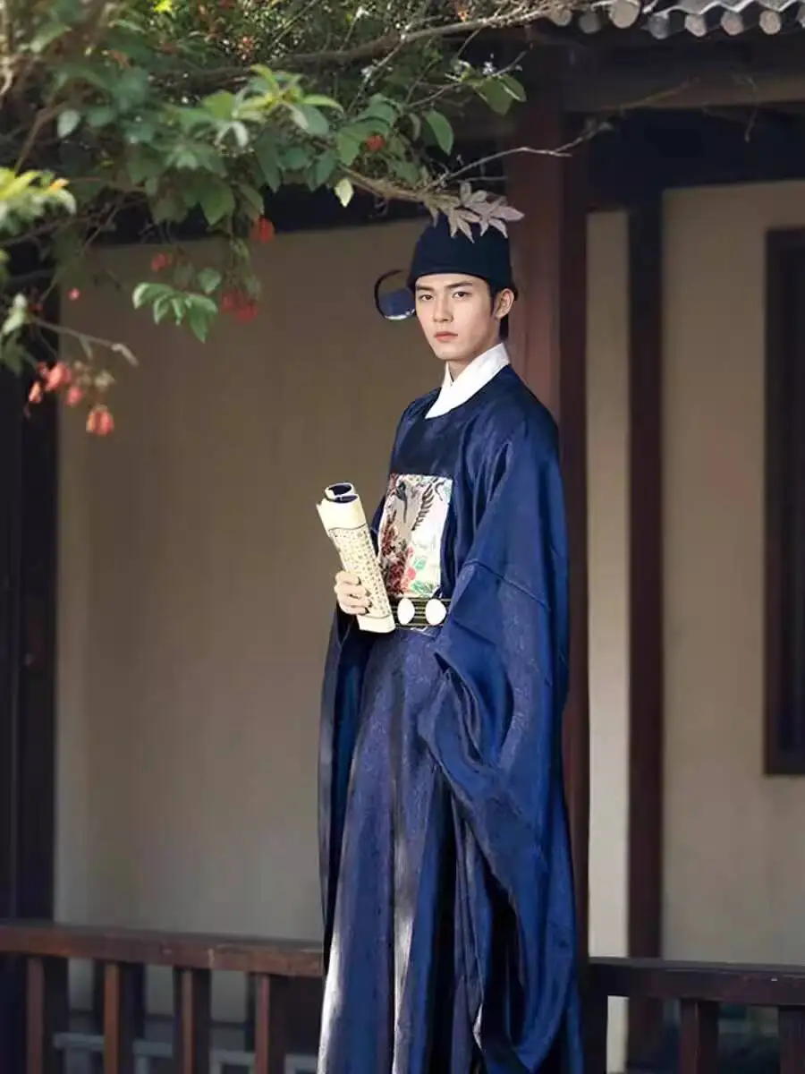 Round Collar Robe Ming Dynasty Style Minister Prime Minister Zai Xianhe First Rank Official Uniform Young Master Uniform Chinese view 5