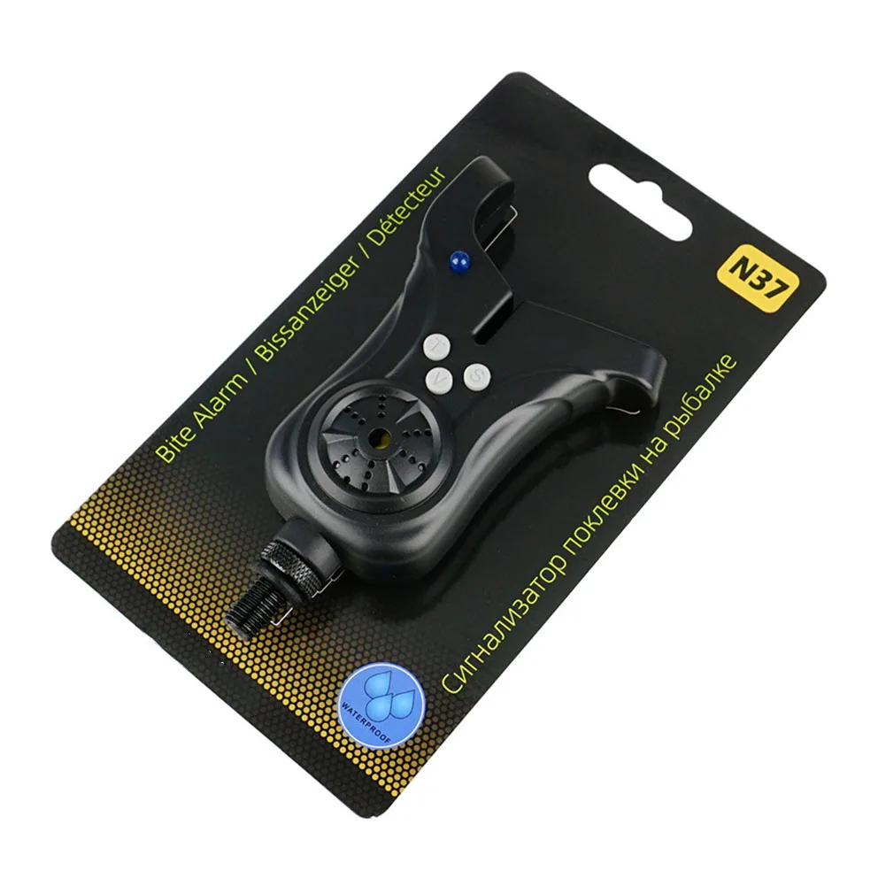 إنذار لدغة الصيد مع تعديلات حساسية حجم لهجة الصوت ومؤشر LED للكشف عن لدغة واضحة على سمك الشبوط