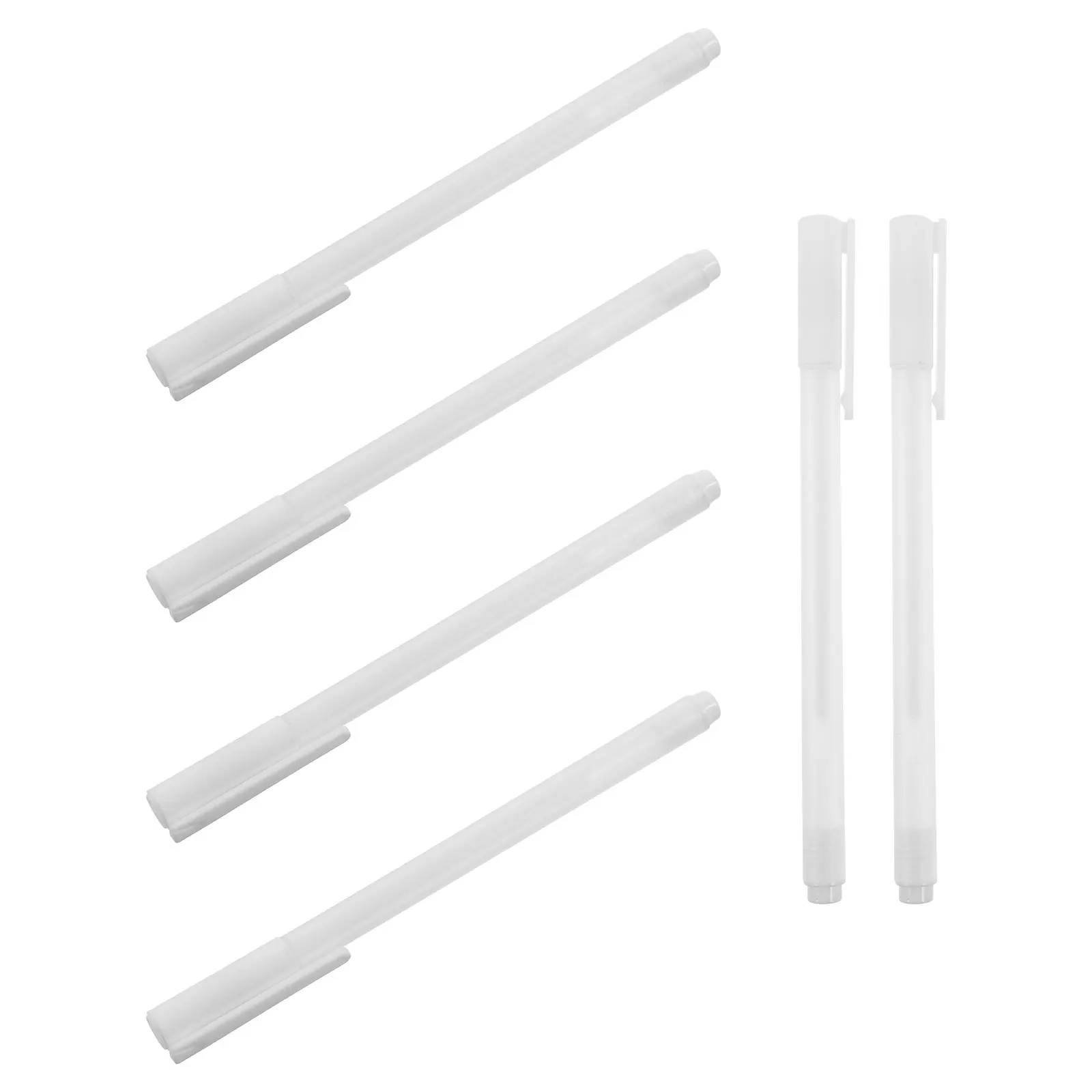 

6 Pcs Precision Glue Pen Scrapbook Manual Dispensing Dry Bulk Card Making White Crafting Fine Tip Child Safe Material No Residue