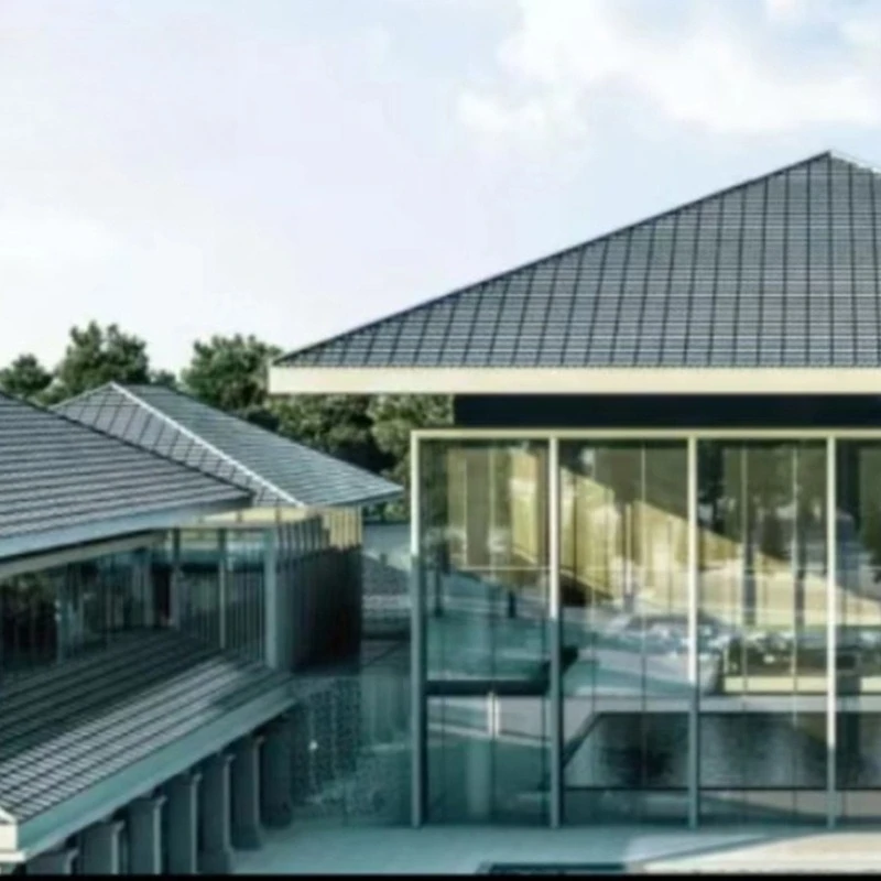 البلاط المنحني الضوئي 3 قطعة 1 متر مربع شكل قوس وحدة اللوحة الشمسية لنظام توليد الطاقة على السطح