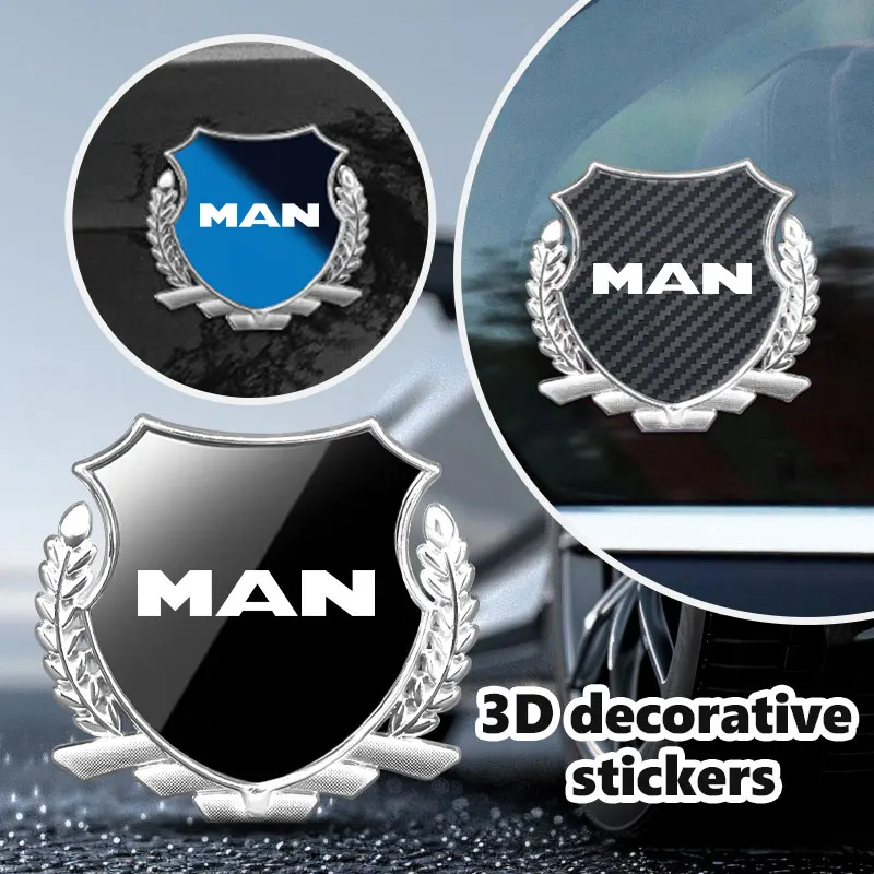 For Man 3D Metal Car Side Body Trunk Stickers Emblem Badge Decal Accessories eTGX TGX TGM TGA TGS eTGS TGE