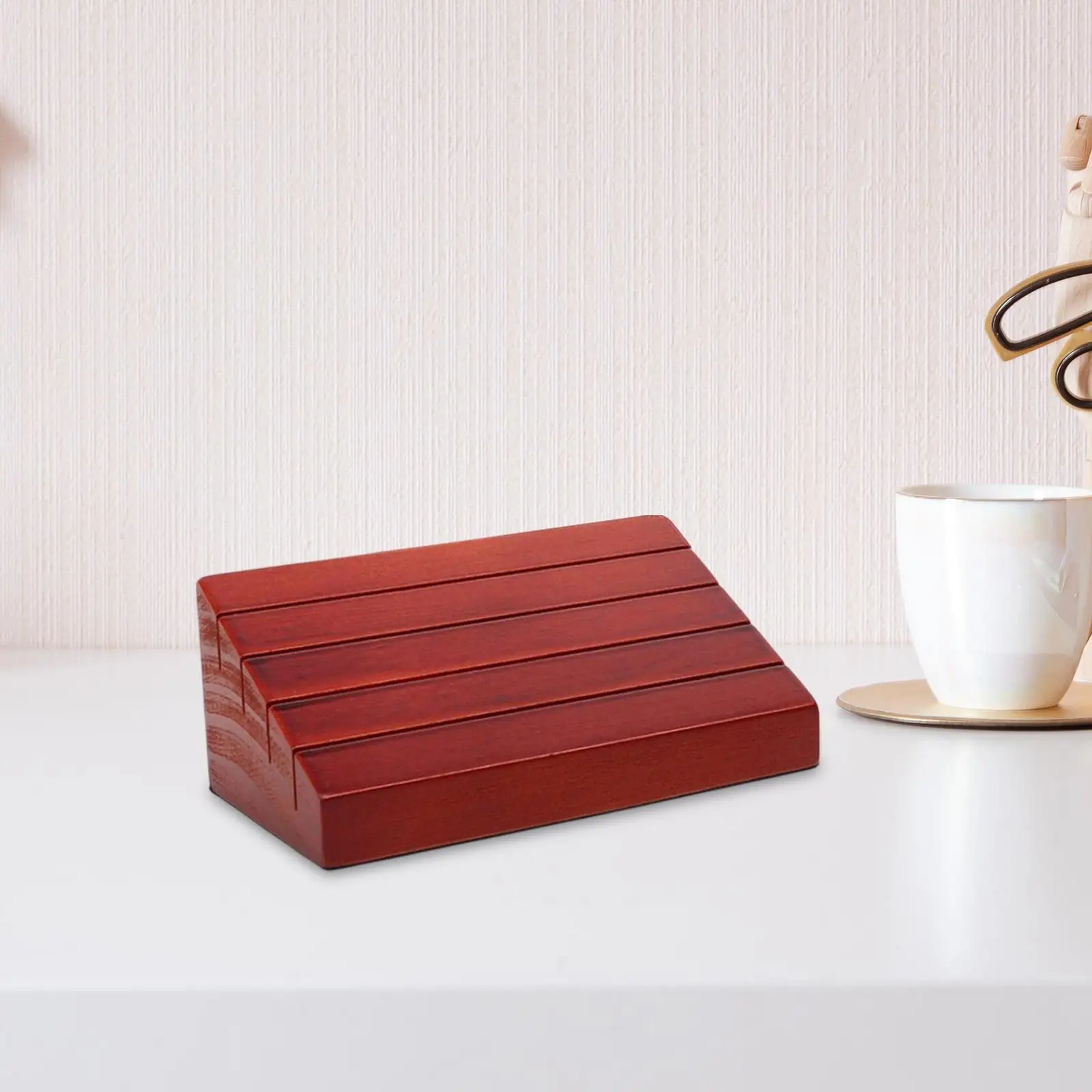 

Playing Card Holder Tray Organizer, Wooden Card Holder Display for Parties, Game Nights