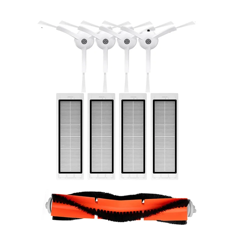 Do odkurzacza robota Xiaomi Mi 1/1S SDJQR01RR SDJQR02RR SDJQR03RR Roborock E3, S4, S4 Max, S5 Główny filtr szczotki bocznej