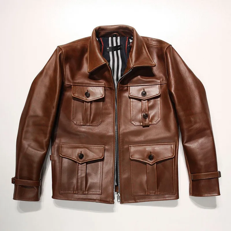 New style cowhide leather for men