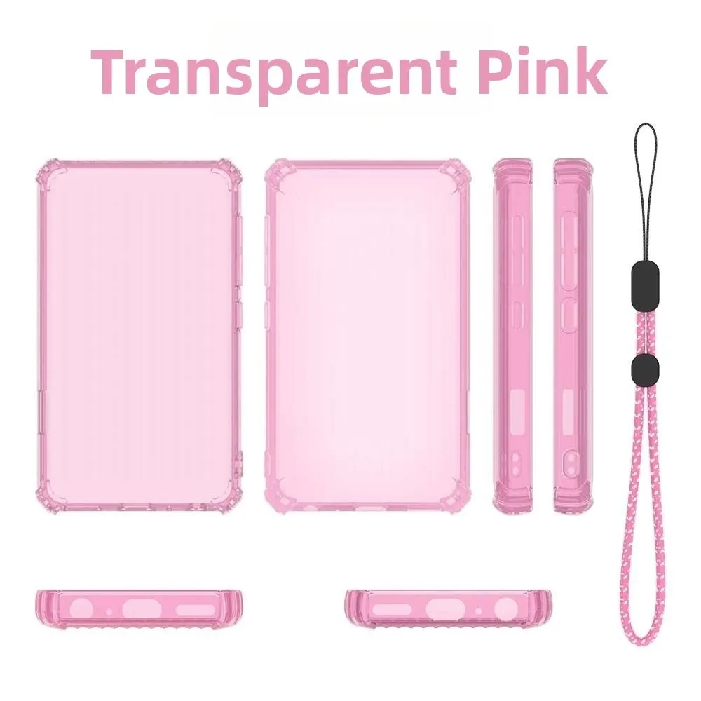 Transparent Protective Case Shockproof with Lanyard MP3 Player Cover Anti-Scratch Soft TPU for Innioasis G1/G3 MP3 Player