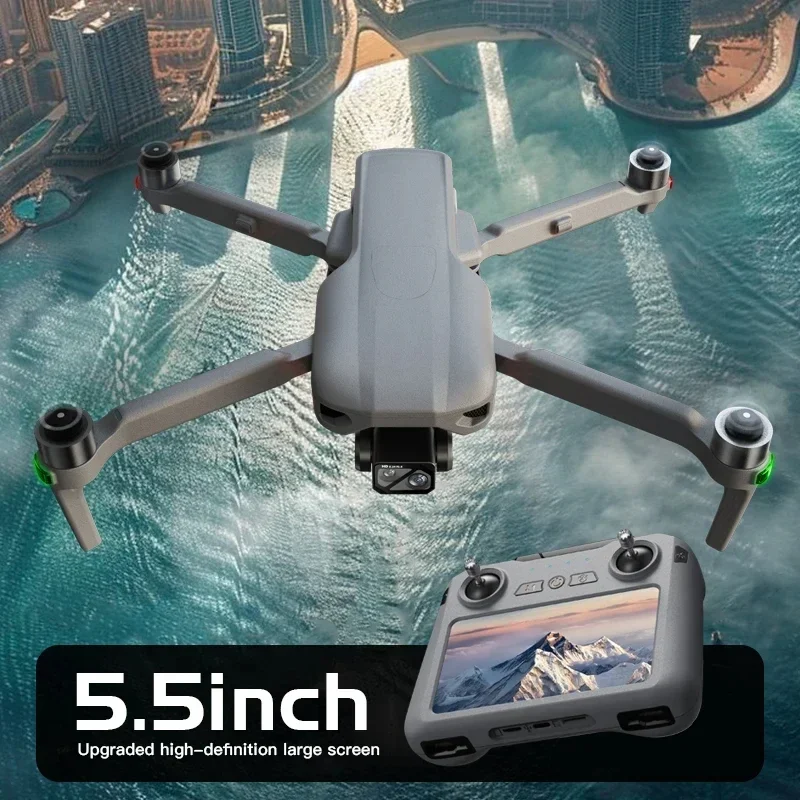 Nuevo 019 Drone 4K HD cámara pantalla táctil cardán de 3 ejes 360 °   Evitar obstáculos FPV sin escobillas EIS electrónico RC Quadcopter juguetes