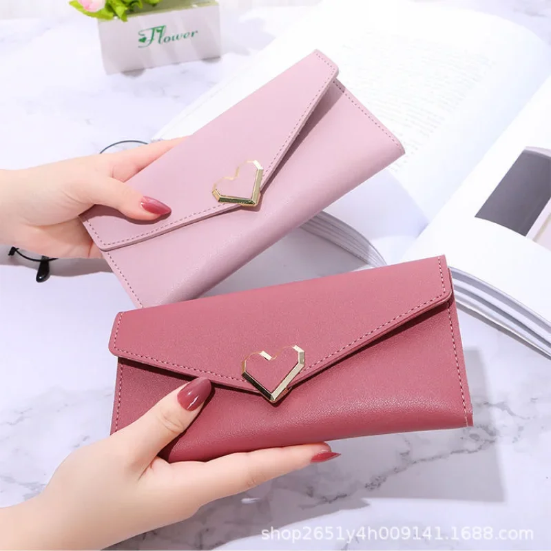 

1pc Solid Color Wallet Women Long Wallet Multiple Card Slots Card Bag Credit Card Holder Coin Purse Coin Pouch Women Clutch Bag