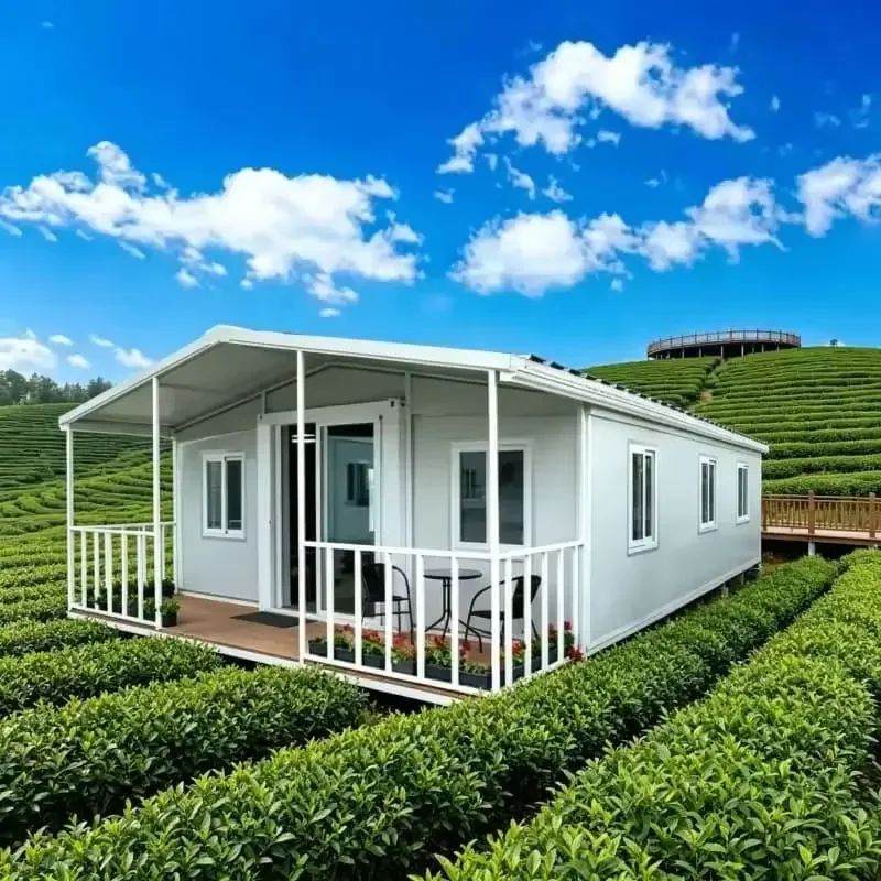 Alfresco Folding House Expandable Container Home for Backyard Guest Room 20FT Fireproof EPS Panel Quick Install Customized