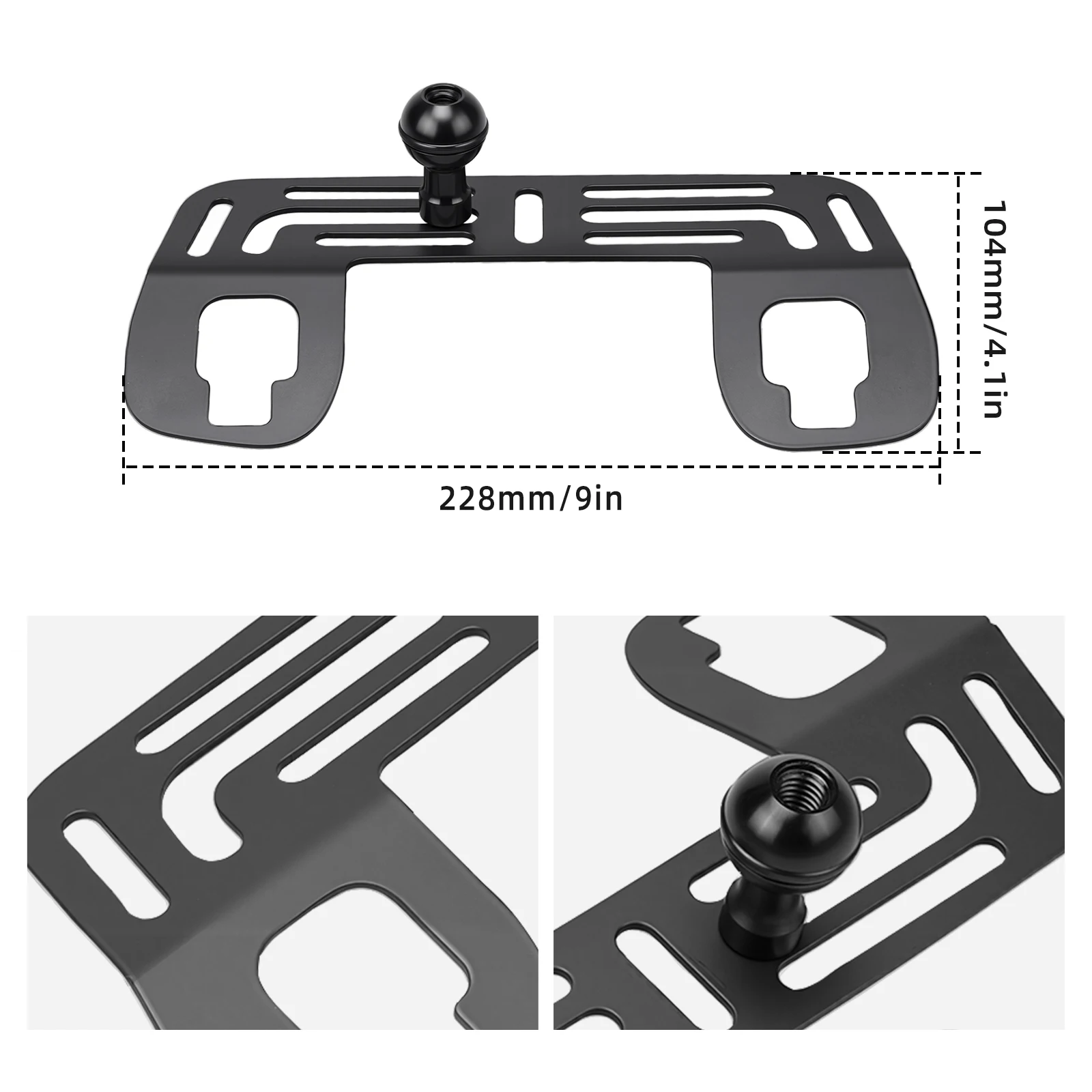 BEVINSEE A-Säulen-Armlehnenhalterung aus Billet-Aluminium für Toyota 4Runner 2010-2024, ersetzt 74680-60010-E0, verbessert den Innenraum des Autos – Detail 2