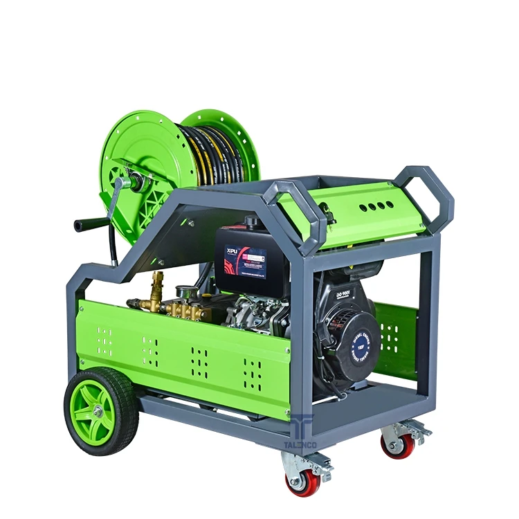 Single Cylinder 18HP 2175Psi 150Bar 30L/Min Gasoline Pipeline Drain Cleaning Machine
