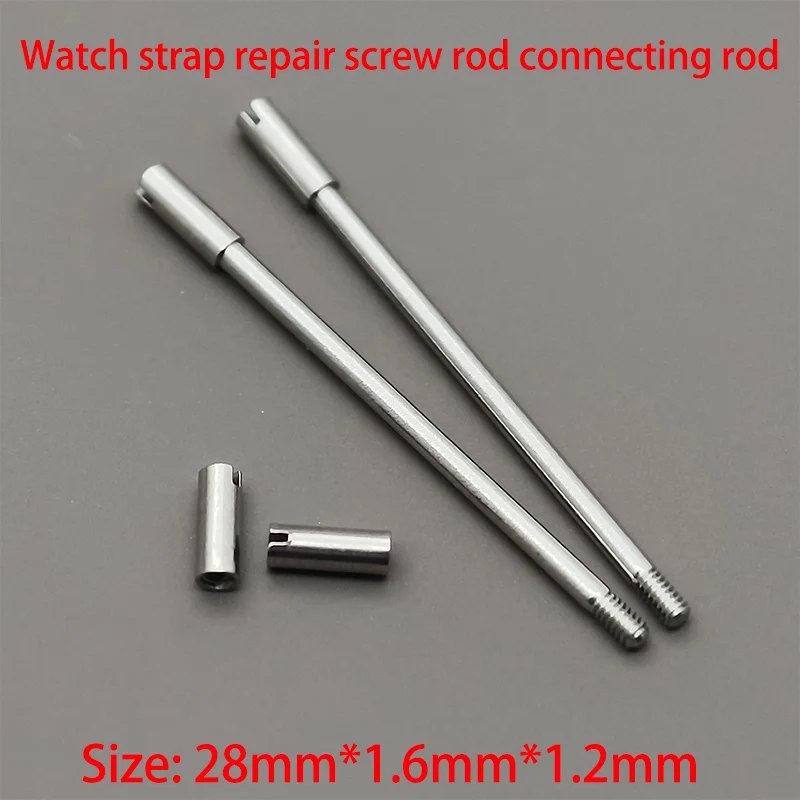 2/4/10pcs 26.5mm 28mm Strap Connector For Watch Rubber/Leather Strap Stainless Screw Rod Connecting Rod Accessories
