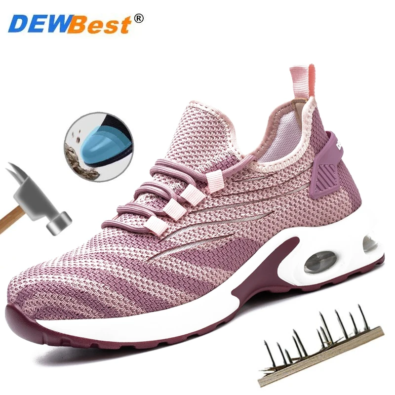 

Lightweight steel toe protection shoes for long-term standing without fatigue, anti smashing and anti piercing work shoes