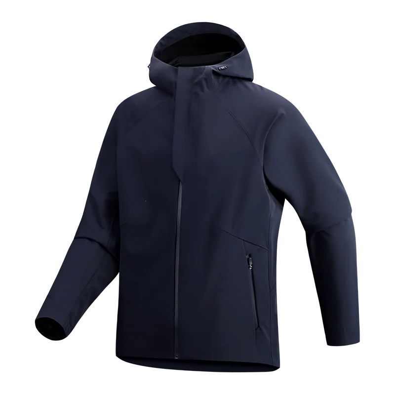 Outdoor Jacket, Sportswear, Camping, Hiking, Fishing, Traveling, Men, Soft-shell Three-layer Waterproof and Breathable Jacket