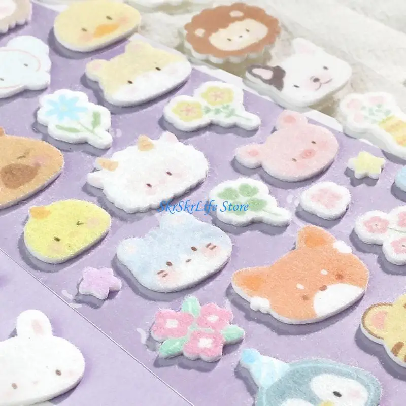 

E65E Puffier Sticker for Kids 3D Design Sticker for Boys Girls, Reusable Tiny Sticker