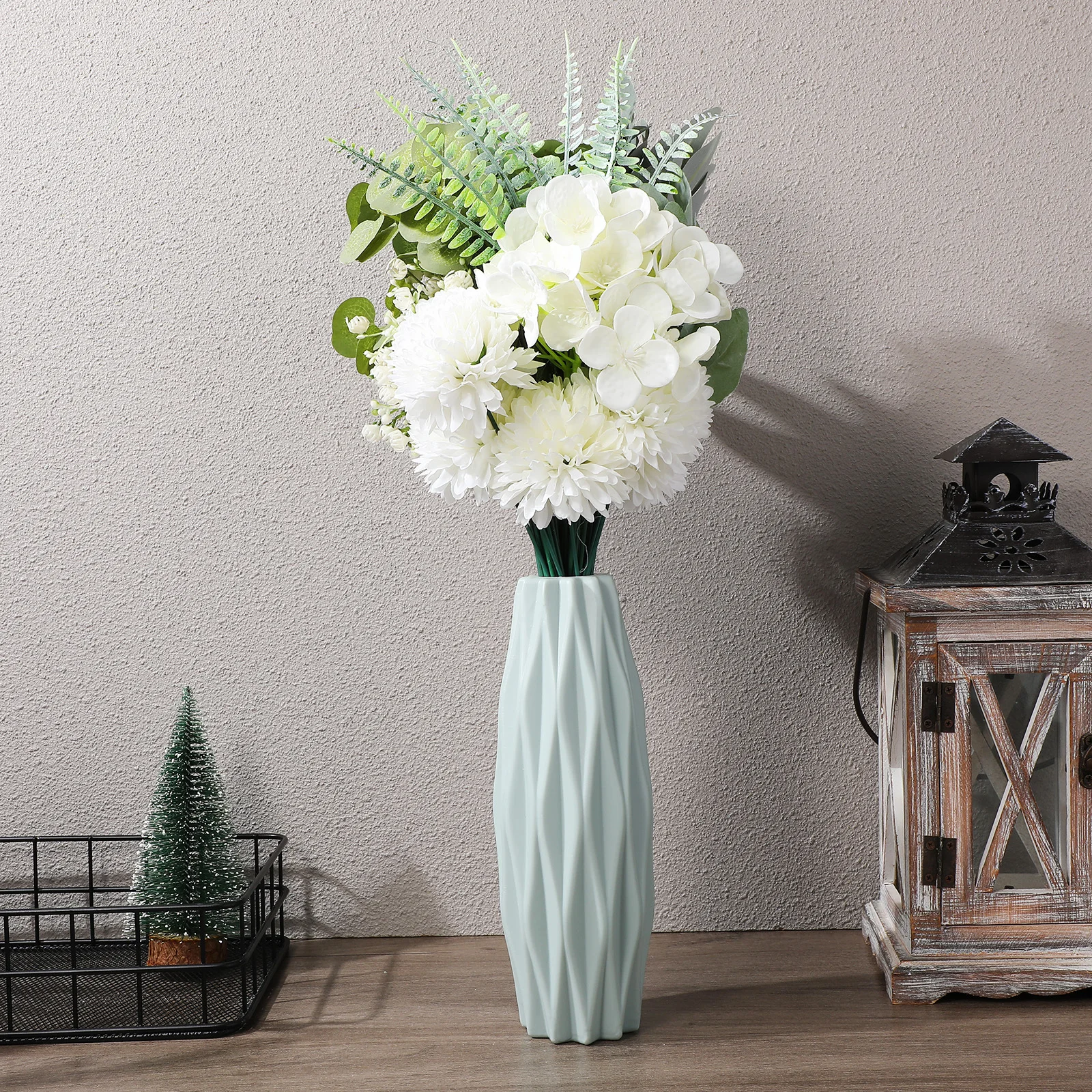 

65Pcs Artificial Greenery Stems Set 8 Styles Faux Green Branches for Floral Arrangement Centerpiece Decor Fake Plants for Indoor