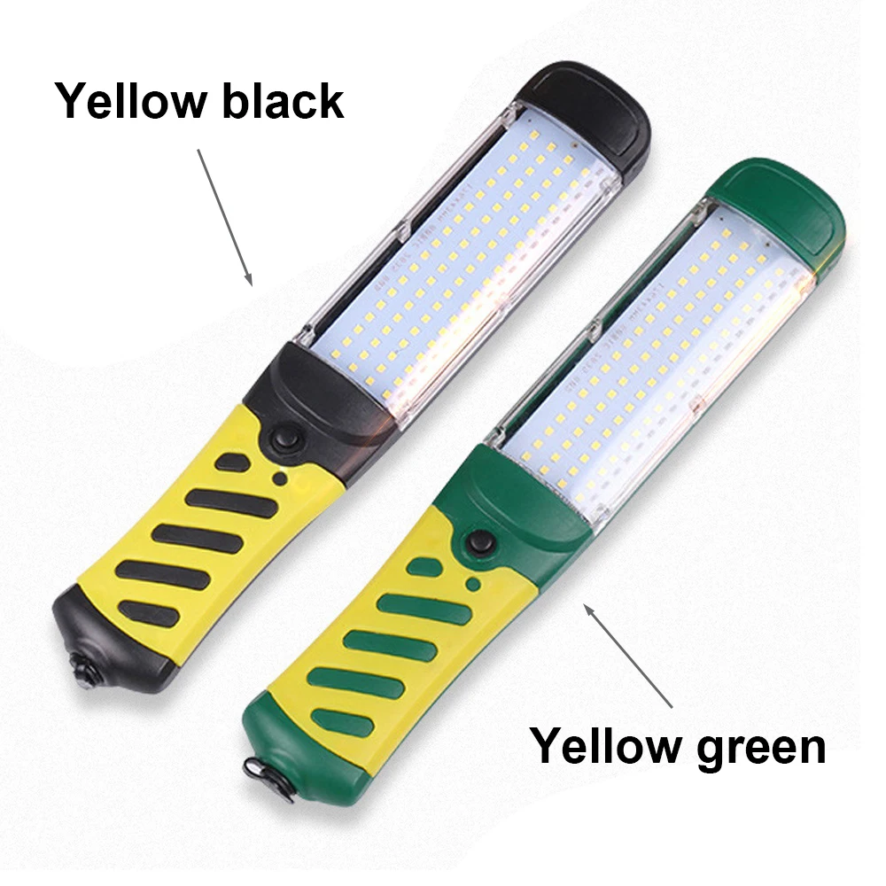 110V 220V LED Work Light Portable Flashlight 80LEDs Magnetic Car Inspection Repair Lighting Handheld Lantern Work Lamp