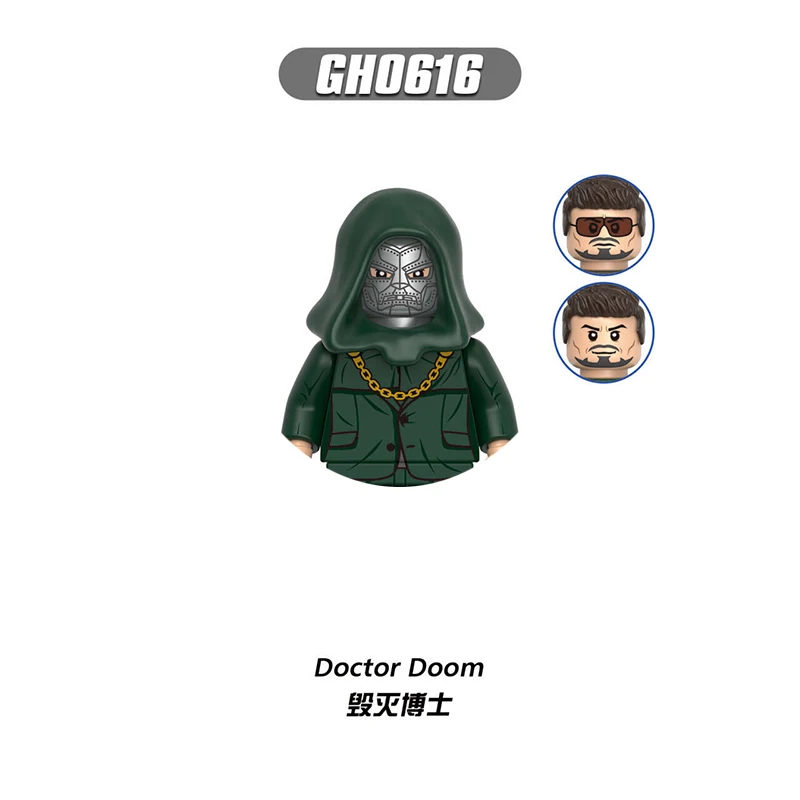 Marvel Legends Bricks For Toys Gifts New Doctor Doom Mini Action Figures Zenpool Children Building Blocks Pyro For Party Gifts