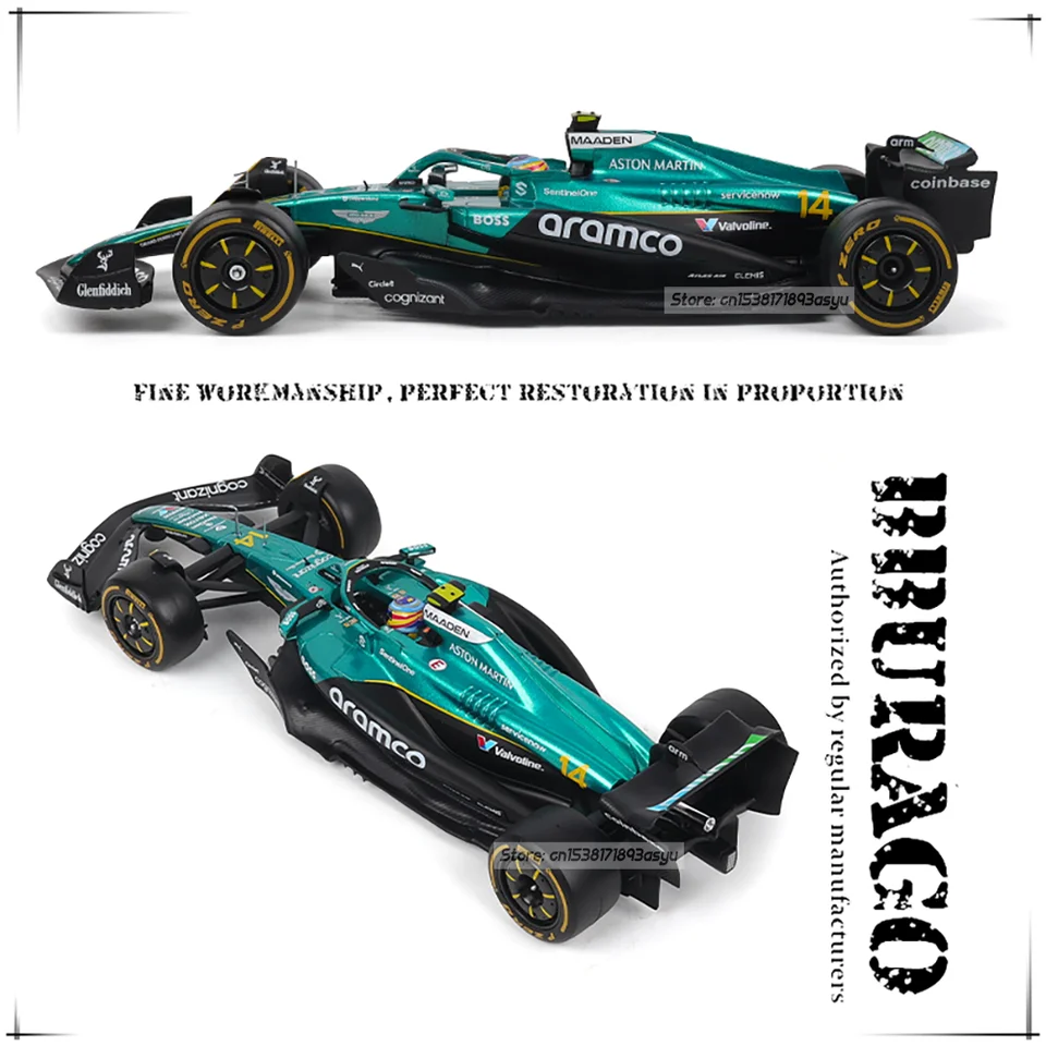 Bburago 1:24 Alloy car model F1 2025 Aston Martin AMR25 14
