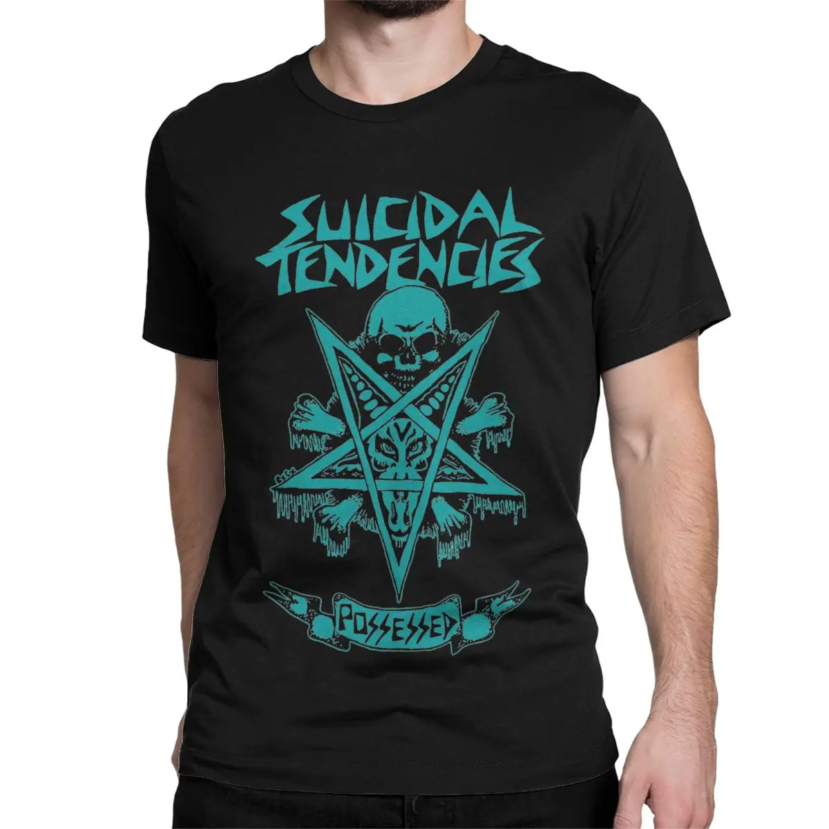 Suicidal Tendencies T-Shirts Men Novelty Cotton Tees Round Collar Short Sleeve T Shirts Gift Idea Clothing