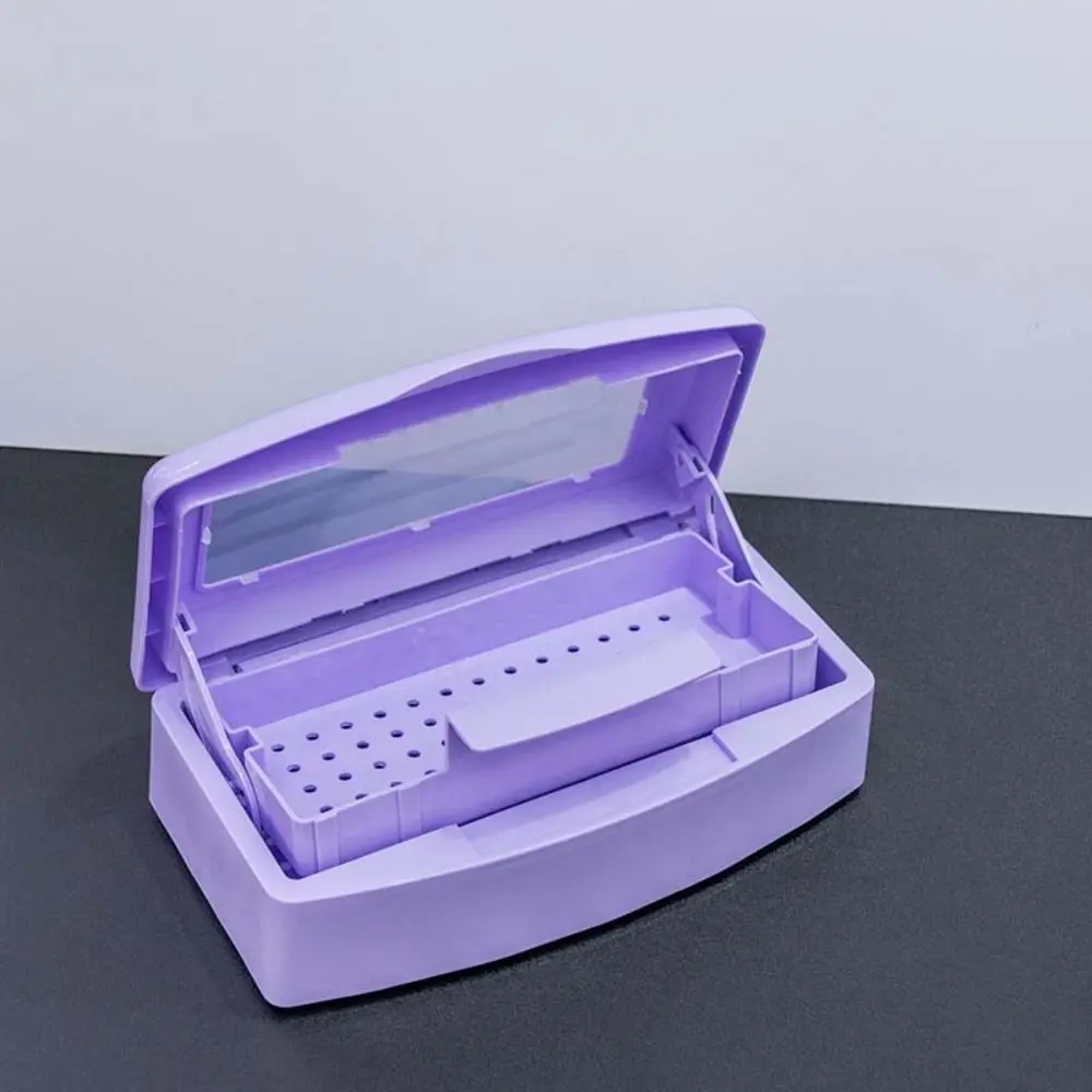 Detachable Nail Sterilizer Tray Sterilizing Clean Storage Box Disinfection Box Safe Large Capacity Equipment Cleaner Tools