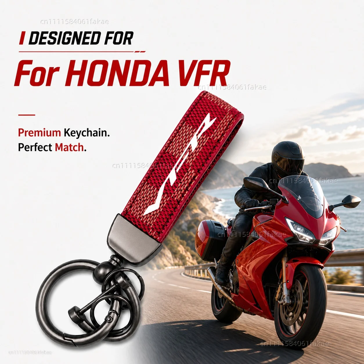 

For HONDA VFR 800 1200x VFR750 VFR800X VFR800F VFR1200x Motorcycle Keychain Custom Logo Gift for Rider Men Women