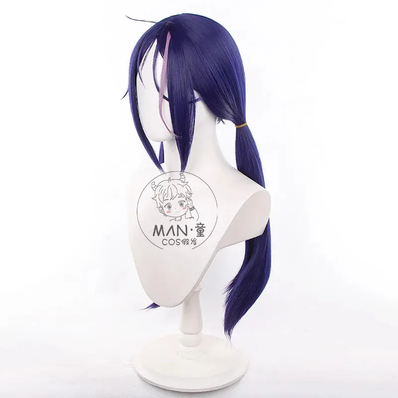 2025 aaa 미타 코스프레 미사이드 크레이지 미타 긴 머리 내열성 할로윈 파티 애니메이션 가발 + 가발 모자