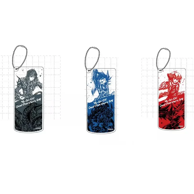 Anime Yu-Gi-Oh! GX sleutelhanger pop spel YuGiOh Manjoume Jun Yuki Judai Johan Anderson acryl sleutelhanger hanger voor cadeau