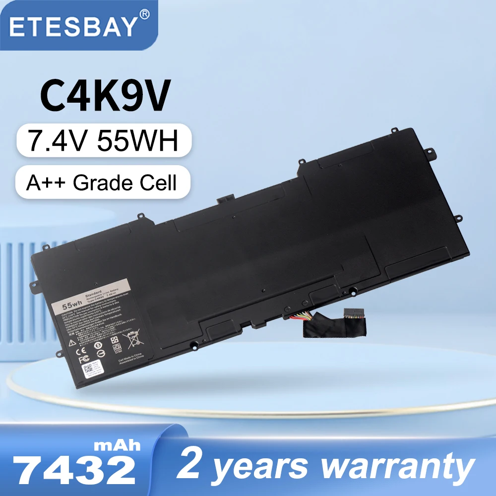 TESBAY Y9N00 C4K9V DELL XPS13-L321X L322X XPS12-L221X XPS 12-9Q23 9Q33 9333 3H76R 489XN 7.4V 55WH