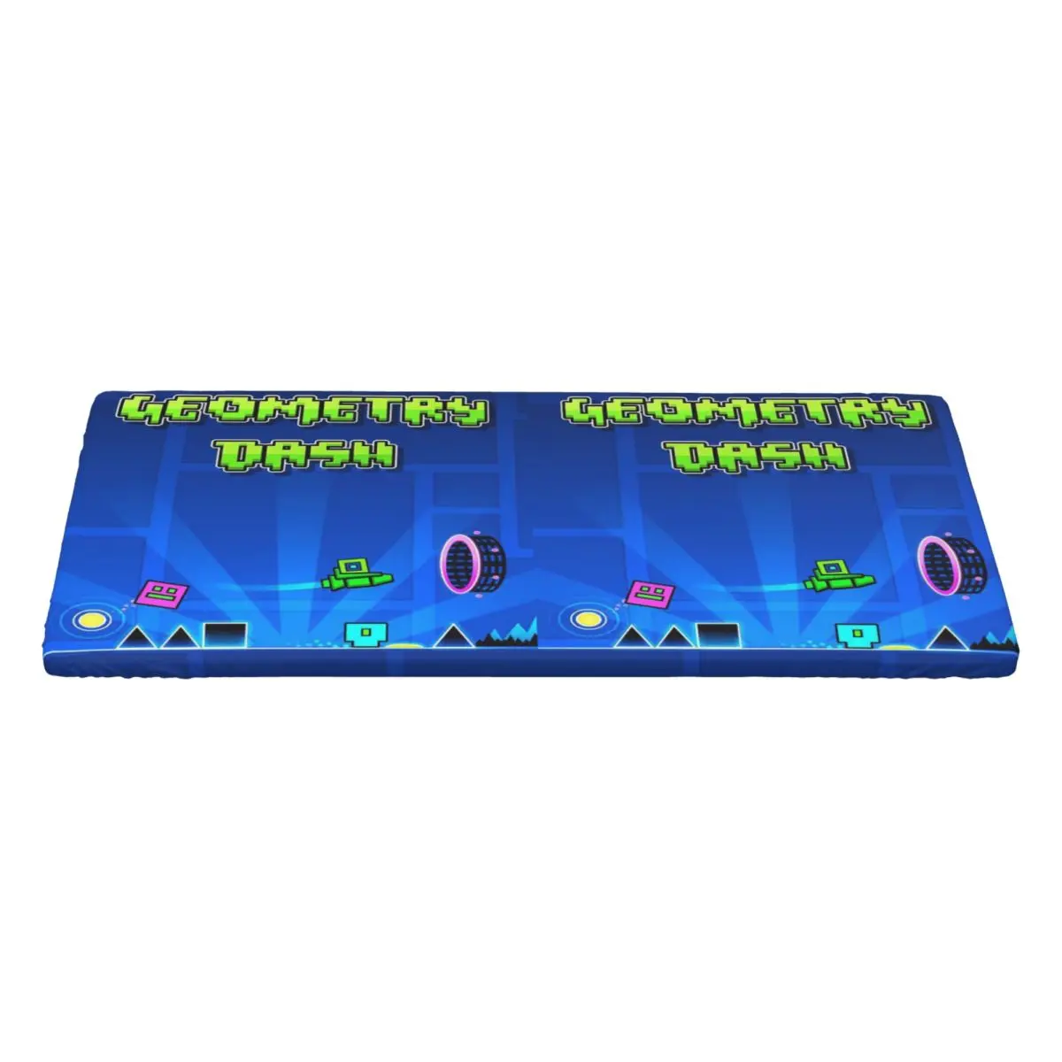 Video Game Geometry Dash Custom Rectangular Tablecloth Oilproof Table Cover for Dining Events Table Cloth